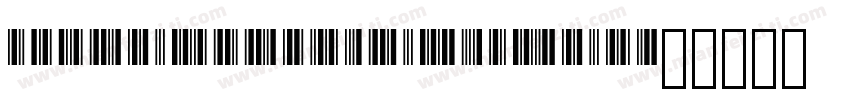 Libre Barcode 39 Tex字体转换